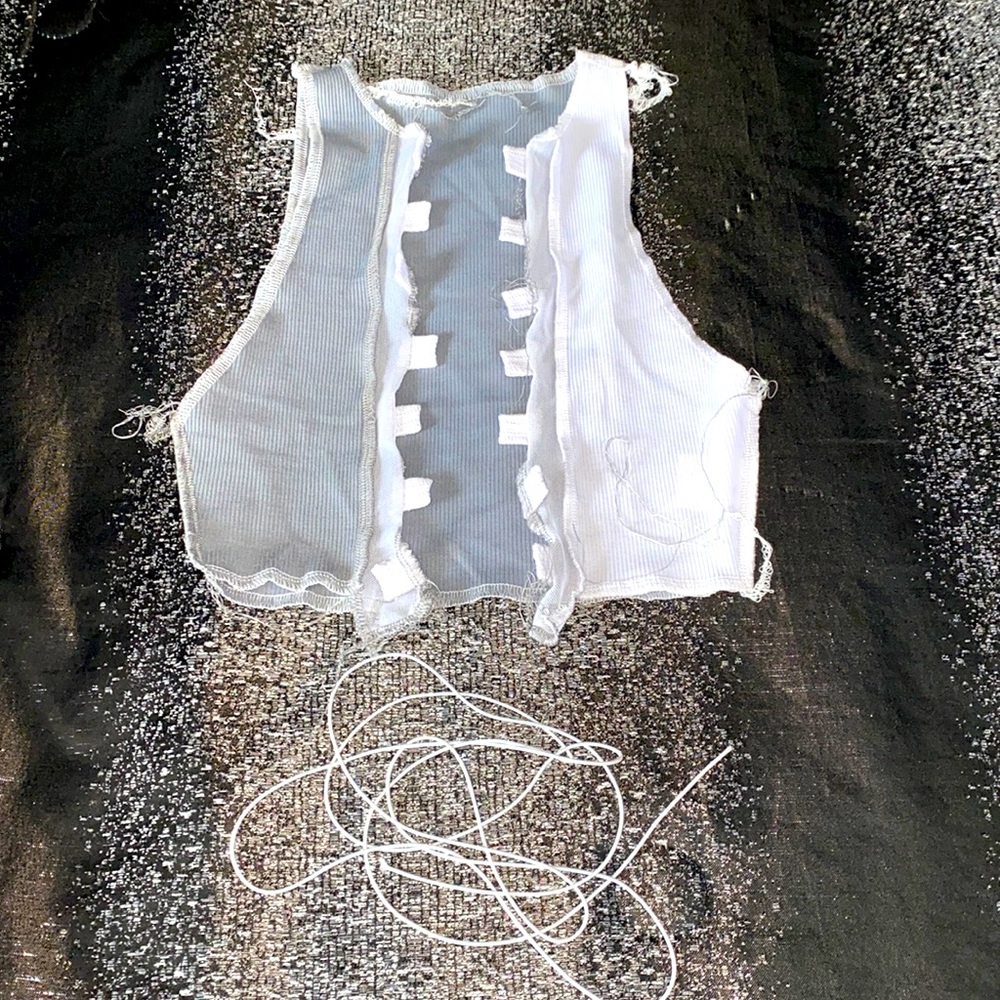 Stitch Lace Up Top
